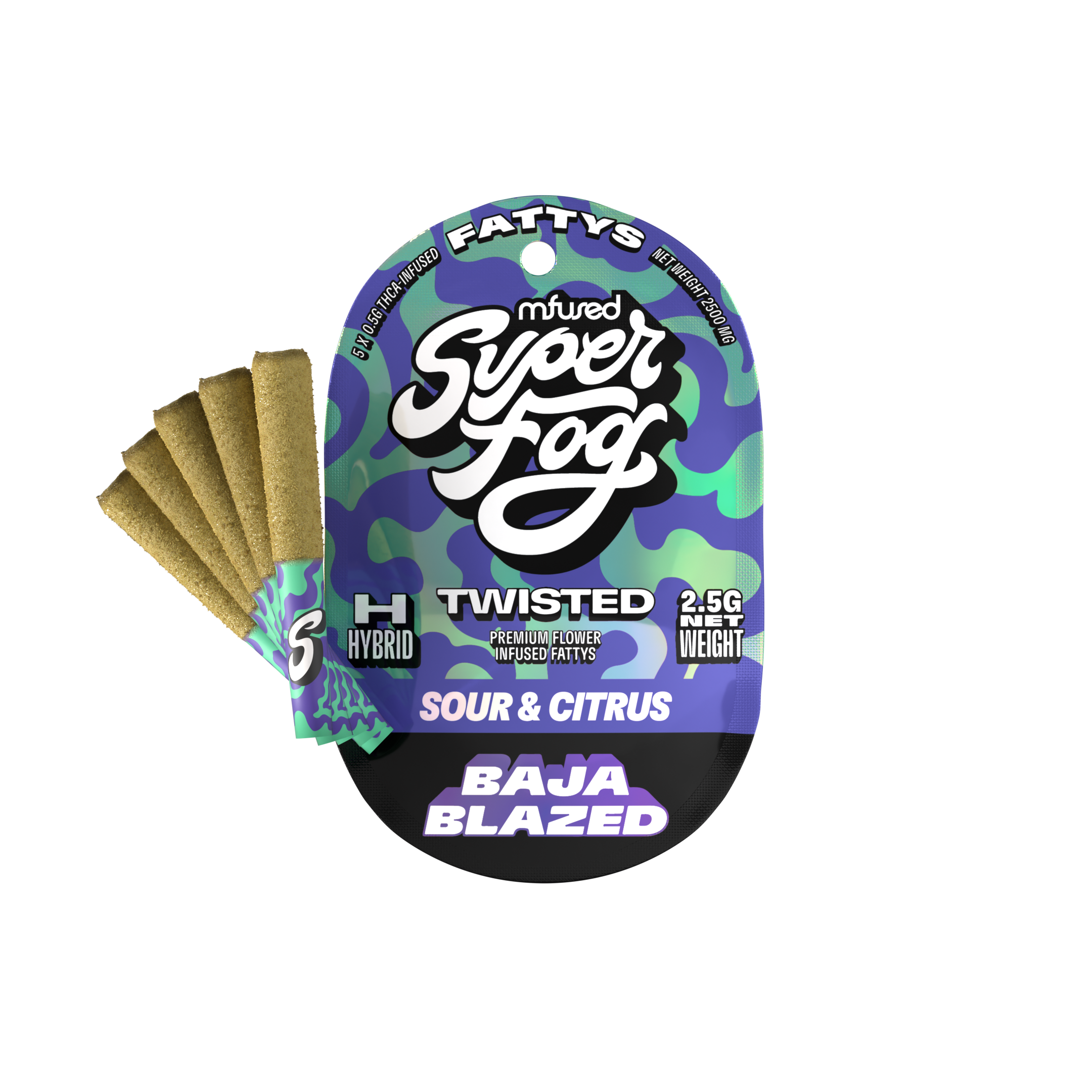 MFUSED Twisted Baja Blazed 2.5g Pre Rolls MFUSED Twisted Baja Blazed 2.5g Pre Rolls