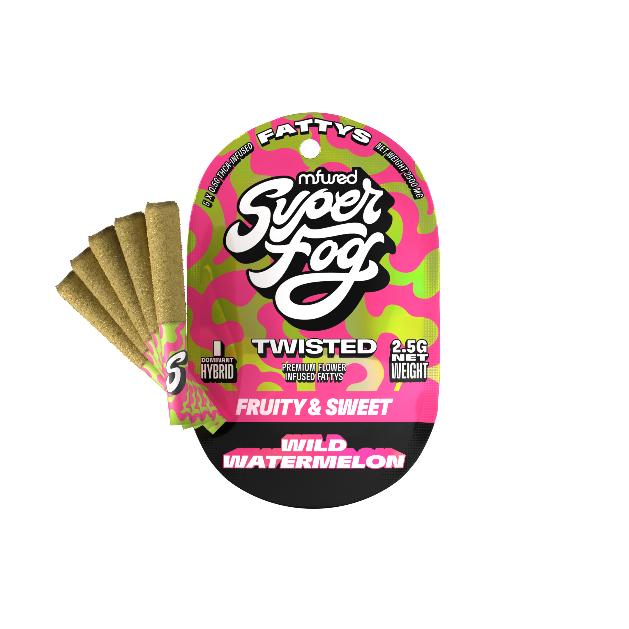 MFUSED Twisted Wild Watermelon 2.5g Pre-Roll MFUSED Twisted Wild Watermelon 2.5g Pre-Roll