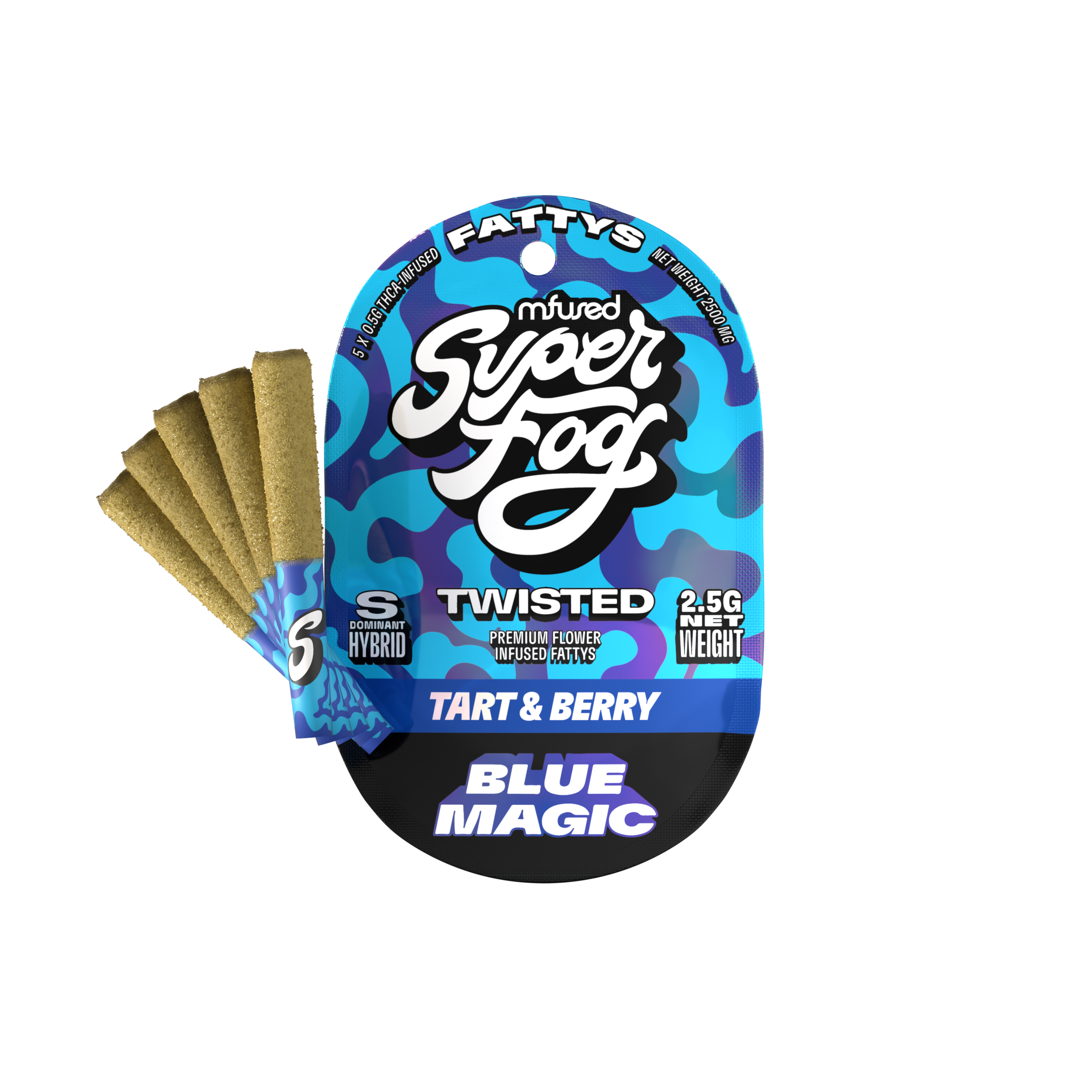 Mfused Twisted Blue Magic 2g pre rolls Mfused Twisted Blue Magic 2g pre rolls